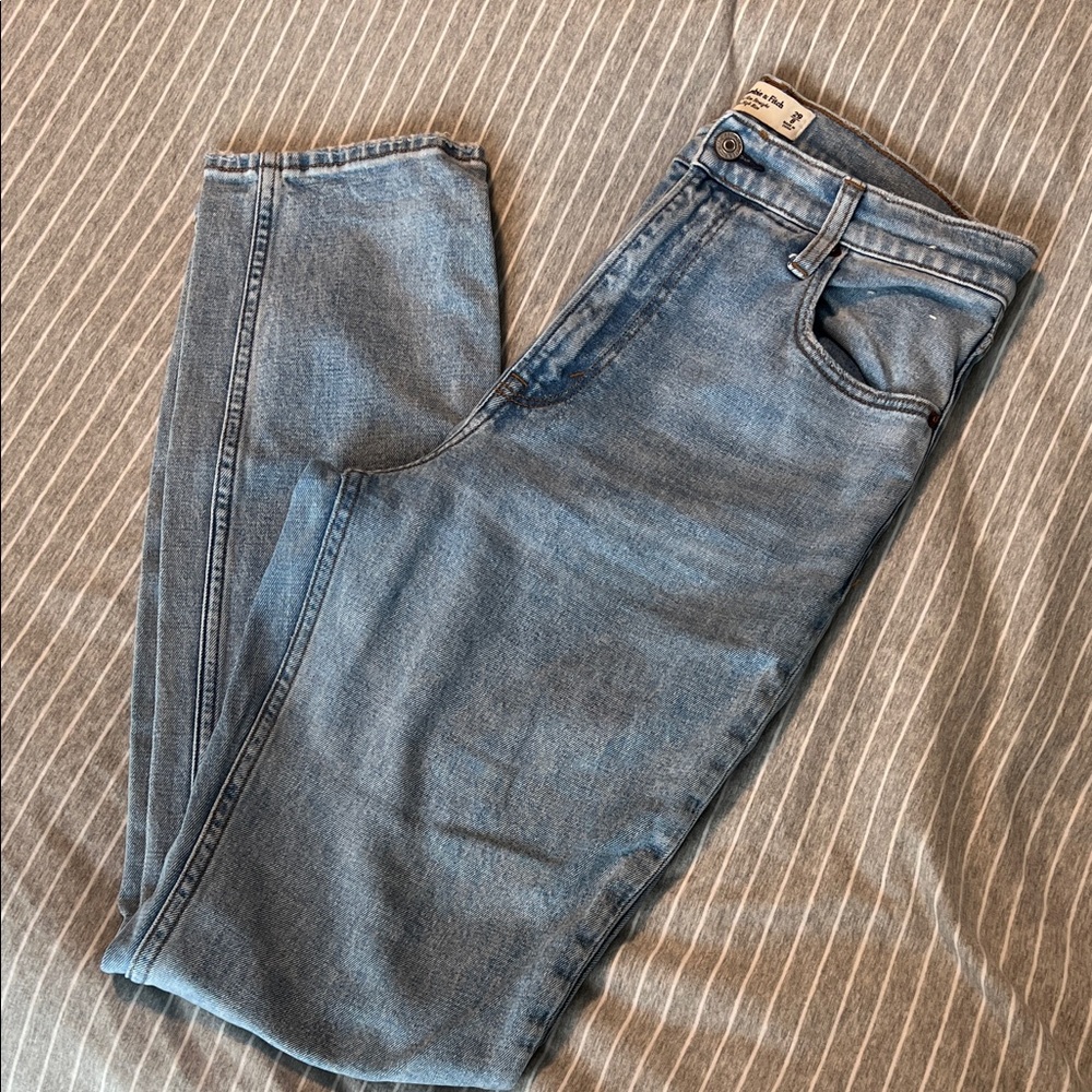 Abercrombie & Fitch Women's High Rise Light Blue Jeans